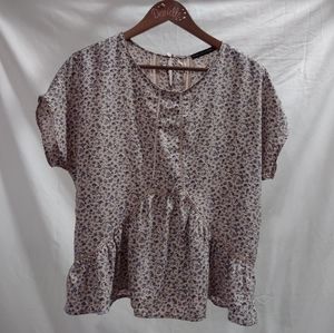 Peplum top, size women's medium